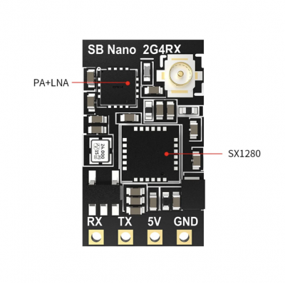Приймач SpeedyBee Nano 2.4G ELRS — 0.7 г, TCXO, WiFi OTA