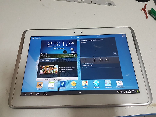 Рабочий Samsung N8000 после ремонта