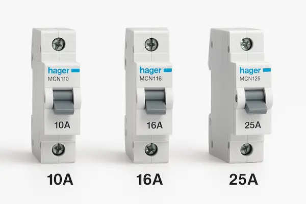 Порівняння моделей Hager MCN110, MCN116, MCN125