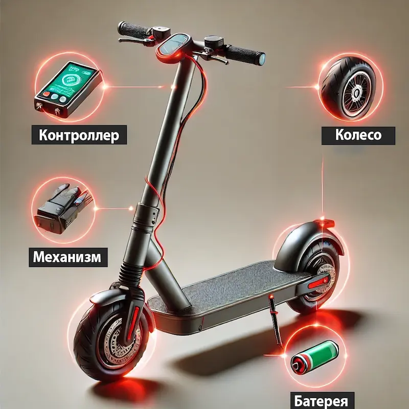 Найпоширеніші поломки електросамокатів