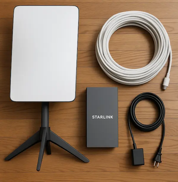Повний комплект Starlink готовий до встановлення